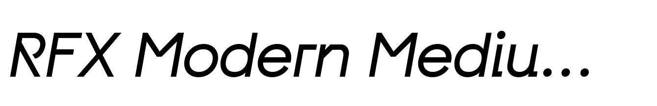 RFX Modern Medium-Italic